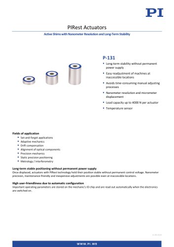 PIRest Actuators - P-131