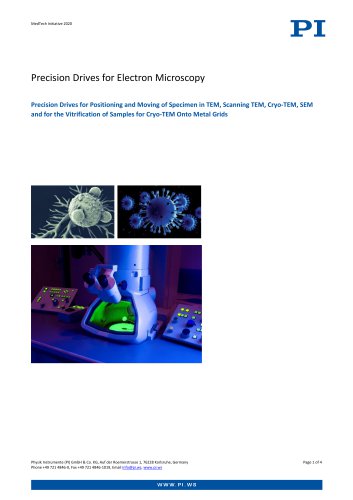 Precision Drives for Electron Microscopy