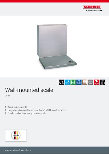 2821 Wall-mounted scale