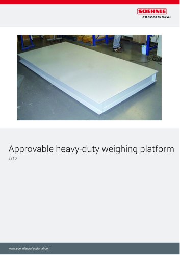 Approvable heavy-duty weighing platform 2810