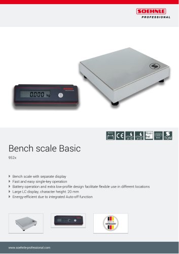 Bench scale Basic 952x