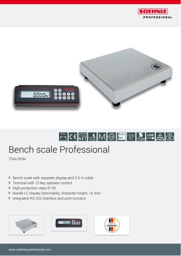 Bench scale Professional 754x/954x