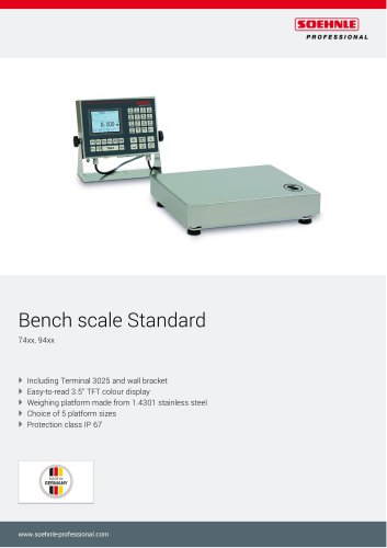 Bench scale Standard 74xx, 94xx