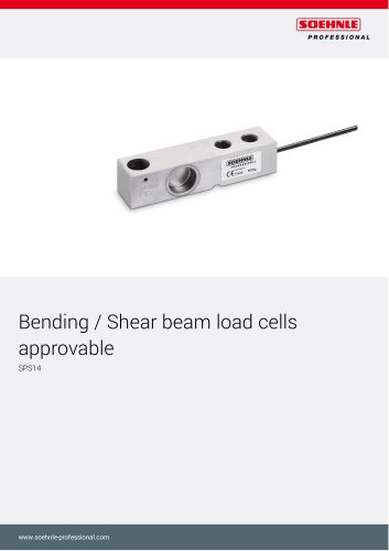 Bending / Shear beam load cells approvable SPS14