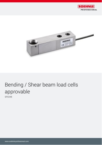 Bending / Shear beam load cells approvable SPS34B