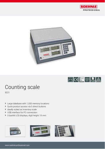 Counting scale 9221