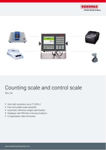 Counting scale and control scale 581x SC