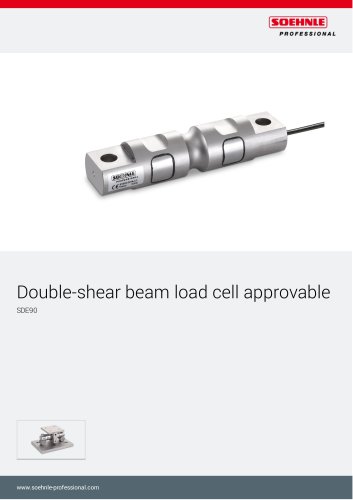 Double-shear beam load cell approvable SDE90