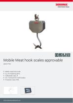 Mobile Meat hook scales approvable 2820/7760