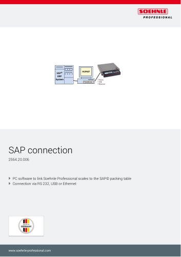 SAP connection 2564.20.006