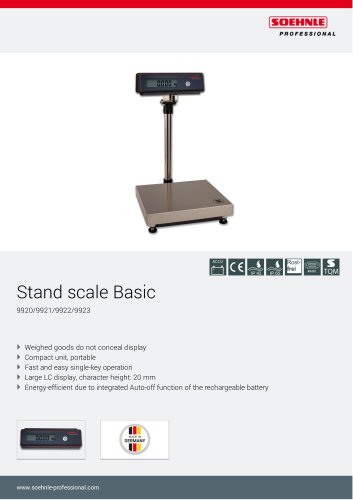 Stand scale Basic 9920/9921/9922/9923