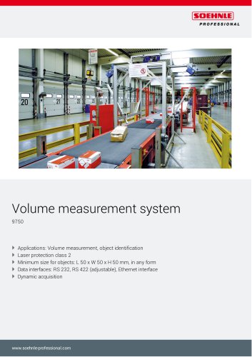 Volume measurement system 9750