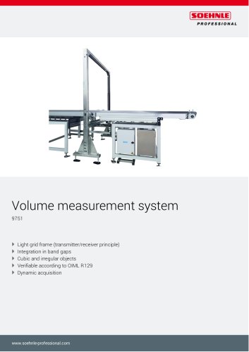 Volume measurement system 9751