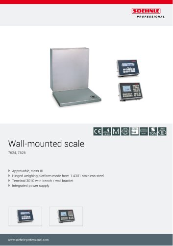 Wall-mounted scale 7624, 7626