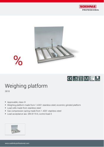 Weighing platform 2818