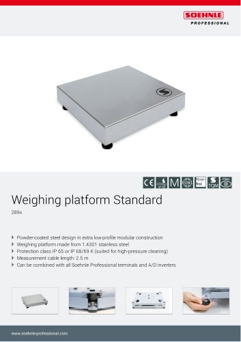 Weighing platform Standard 289x