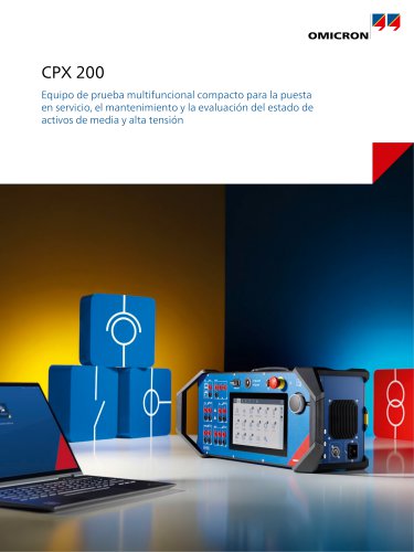 CPX 200 - Equipo de prueba multifuncional compacto para la puesta en servicio, el mantenimiento y la evaluación del estado de activos de media y alta tensión