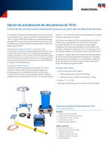 Opción de actualización de alta potencia de 70 kV - Datasheet