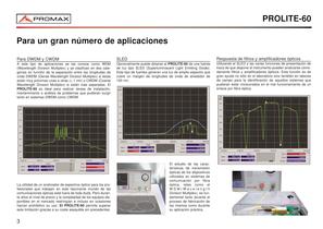 PROLITE-60 Analizador de espectros óptico - 2