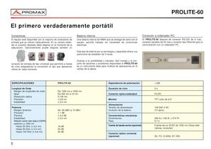 PROLITE-60 Analizador de espectros óptico - 4