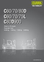 Specification sheet C60/70/80D C60/70/75L C80D900