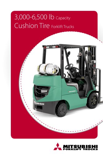 3,000-6,500 lb Internal combustion cushion tire forklift