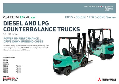 DIESEL AND LPG  COUNTERBALANCE TRUCKS