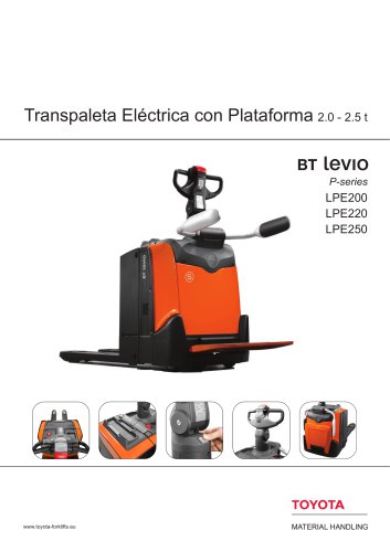 BT Levio P-series - Transpaleta Eléctrica con Plataforma2.0 - 2.5 t