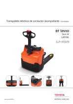 BT Levio Serie W - Transpaleta eléctrica de conductor acompañante 1,6 toneladas - 1