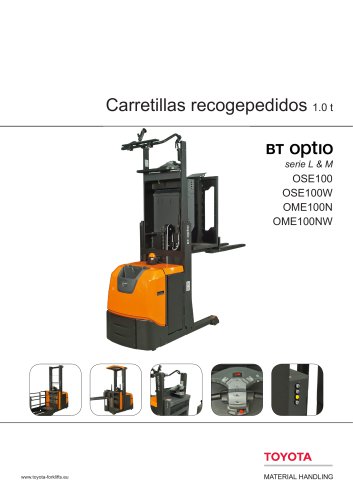 BT Optio serie L & M - Carretillas recogepedidos 1.0 t