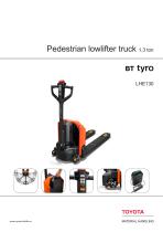 BT Tyro - Pedestrian lowlifter truck 1,3 ton