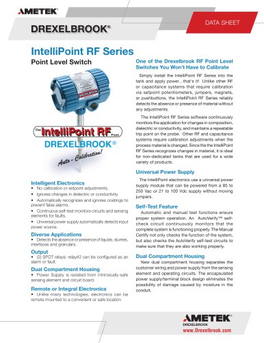 RXT Series, IntelliPoint, Line Powered