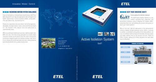 Active Isolation System QUIET flyer