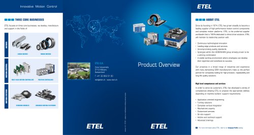 Product Overview flyer