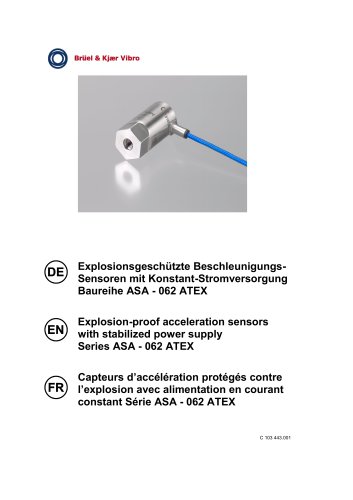 Accelerometer ATEX constant current sourced ASA-062