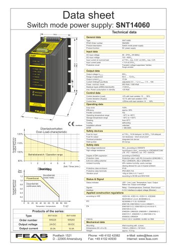 Switch mode power supply: SNT14060