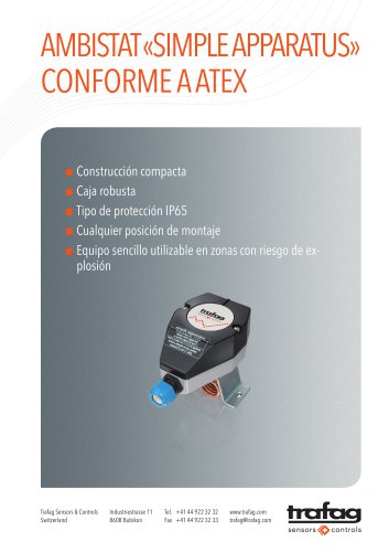 Flyer «Simple Apparatus» conformity to ATEX 419