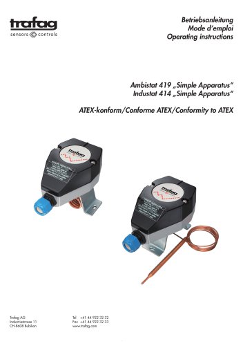 Instruction «Simple Apparatus» conformity to ATEX 419