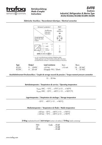 Manual de instrucciones ECON 8498