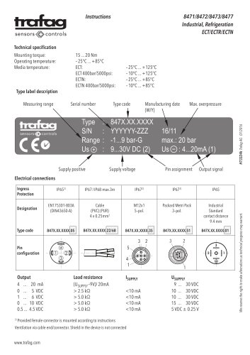 Manual de instrucciones ECTR 8471