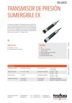 TRANSMISOR DE PRESIÓN SUMERGIBLE EX EXL 8432