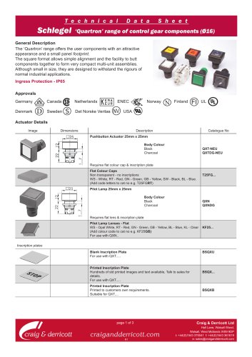 Schlegel ‘Quartron’ Range 