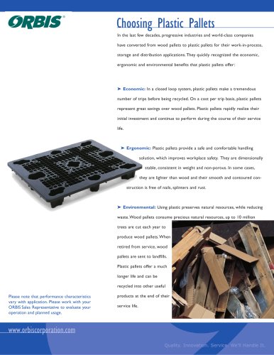 Choosing Plastic Pallets: A Comparison of Wood and Plastic Pallets