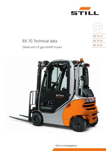 Diesel and LP Gas forklift truck RX 70 1,6 - 2,0 t