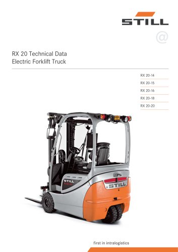 Electric Forklift Truck RX 20 1,4 - 2,0 t