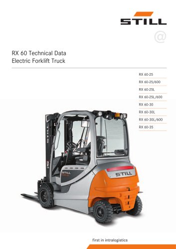 Electric Forklift Truck RX 60 2,5 - 3,5 t