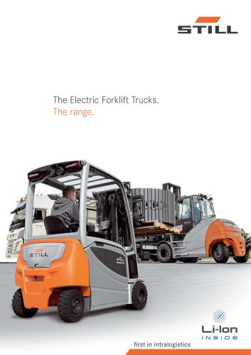 The Electric Forklift Trucks. The range.