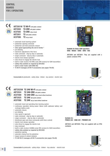 ELECTRONIC BOARDS FOR SWING GATES