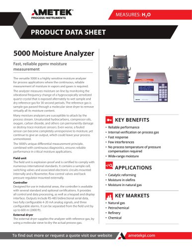 5000 Moisture Analyzer