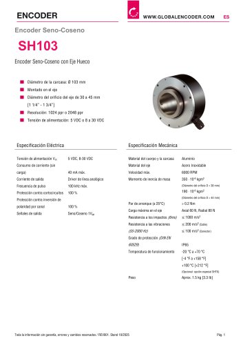 Ficha Técnica SH103 (ES)